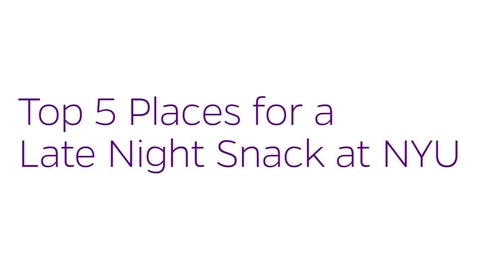 Thumbnail for Top Five Late Night Snacks
