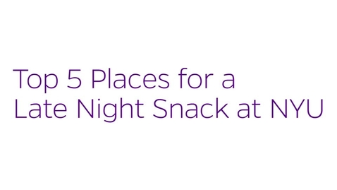 Thumbnail for entry Top Five Late Night Snacks