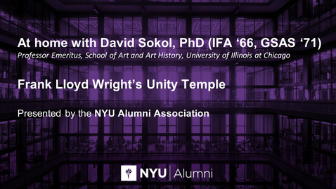 Thumbnail for entry At home with David Sokol (IFA '66, GSAS '71)