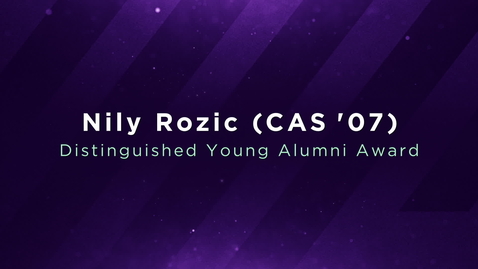 Thumbnail for entry NYU Alumni Awards 2022: Nily Rozic (CAS ’07)
