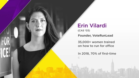 Thumbnail for entry NYU Alumni Changemakers 2019: Erin Vilardi (CAS ’03)
