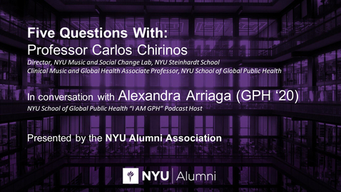 Thumbnail for Five Questions with Professor Carlos Chirinos