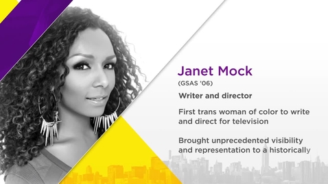 Thumbnail for entry NYU Alumni Changemakers: Janet Mock (GSAS ’06)