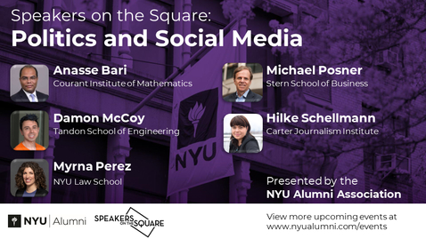 Thumbnail for entry Speakers on the Square: Politics and Social Media