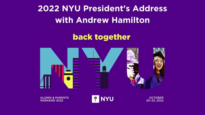 President's Address at NYU Alumni and Parents Weekend 2022