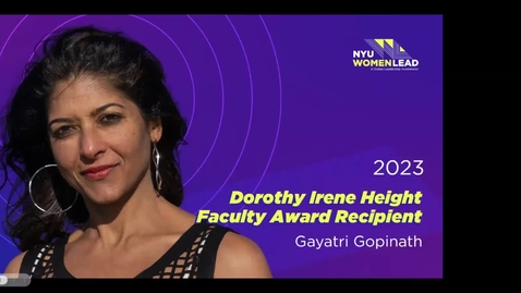 Thumbnail for NYU Women Lead: A Conversation with Gayatri Gopinath