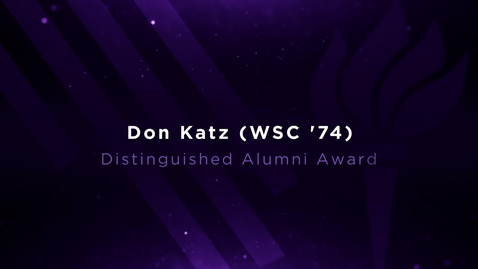 Thumbnail for entry  Don Katz (WSC ’74): Distinguished Alumni Award