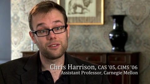 Thumbnail for Chris Harrison (CAS '05, CIMS '06), The 2014 Distinguished Young Alumnus Award
