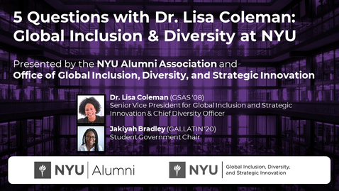 Thumbnail for 5 Questions with Dr. Lisa Coleman