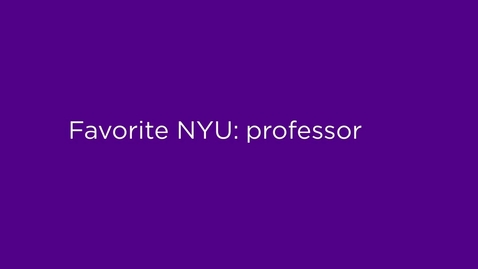 Thumbnail for entry NYU Alumni Stories:  Favorite NYU Professor