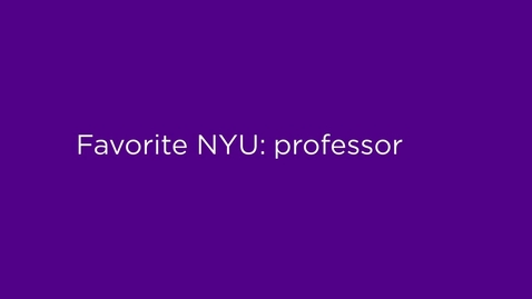 Thumbnail for NYU Alumni Stories:  Favorite NYU Professor