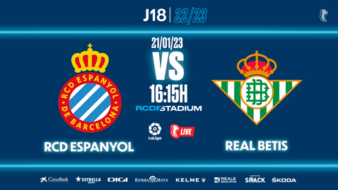 Miniatura para la entrada 🔴 #EspanyolMEDIA | ⚽️ RCD Espanyol 🆚 Real Betis | J18 | LaLiga