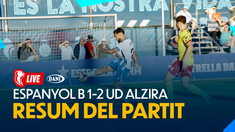 Thumbnail for entry 📹 RESUMEN | ESPANYOL B 1-2 UD ALZIRA