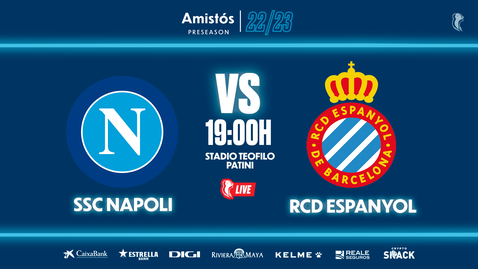 Miniatura para la entrada 🔴 #EspanyolMEDIA | ⚽️ SSC Napoli 🆚 RCD Espanyol | Preseason 22/23