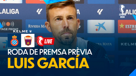 Thumbnail for entry 🔴 LIVE | Rueda de prensa de Luis García previa al Espanyol 🆚 Eldense 