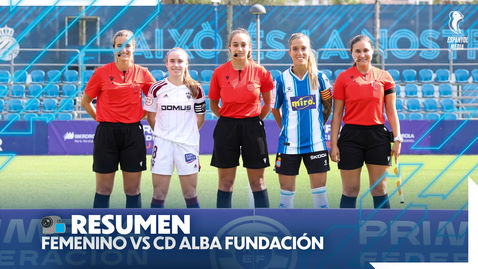 Thumbnail for entry ⚽️ RESUMEN | Femenino vs CD Alba Fundación