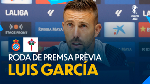 Thumbnail for entry 🔴 LIVE | Rueda de prensa de Luis García previa al #EspanyolRacingFerrol 