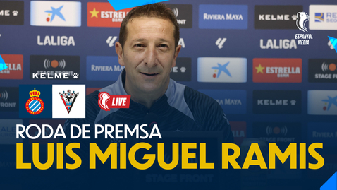 Thumbnail for entry 🔴 LIVE | 🎥 Rueda de prensa de Luis Miguel Ramis previa al Espanyol 🆚 Mirandés |#EspanyolMEDIA
