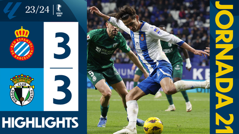 Thumbnail for entry ⚽ RESUMEN J21 | Espanyol 3-3 Burgos | #LaLigaHighlights