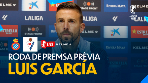 Thumbnail for entry 🔴 LIVE | 🎥 Rueda de prensa de Luis García previa al Espanyol  🆚 Eibar