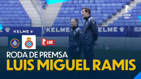 Thumbnail for entry 🔴 LIVE | 🎥 Rueda de prensa de Luis Miguel Ramis previa al Andorra 🆚 Espanyol | #EspanyolMEDIA