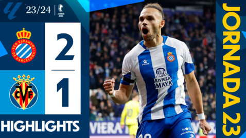 Thumbnail for entry ⚽ RESUMEN J23 | Espanyol 2-1 Villarreal B | #LaLigaHighlights