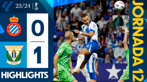 Thumbnail for entry ⚽ RESUMEN J12 | Espanyol 0-1 Leganés | #LaLigaHighlights