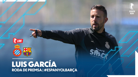 Miniatura para la entrada 🔴 #EspanyolMEDIA | 🎥 Rueda de prensa de Luis García previa al Espanyol 🆚  Barça