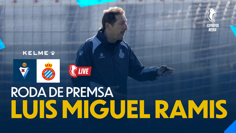 Thumbnail for entry 🔴 LIVE | 🎥 Rueda de prensa de Luis Miguel Ramis previa al Eibar 🆚 Espanyol |#EspanyolMEDIA
