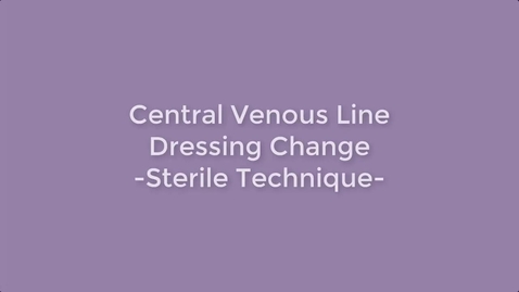 Thumbnail for Central Venous line change