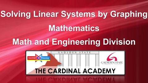 Thumbnail for Solving Linear Systems by Graphing
