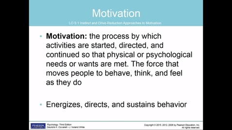 Thumbnail for Motivation and Emotion (PSY 200)