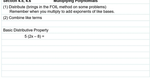 Thumbnail for Multiplying Polynomials