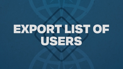Thumbnail for 9.  Export List of Users (CSV / XLS / XLSX) Tutorial