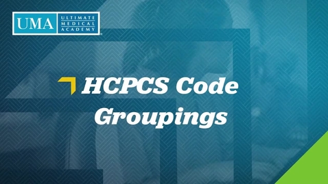 Thumbnail for  Week 4 Video 3 HCPCS Code Groupings