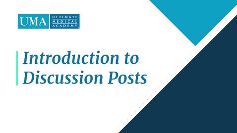 Thumbnail for Introduction to Discussion Posts