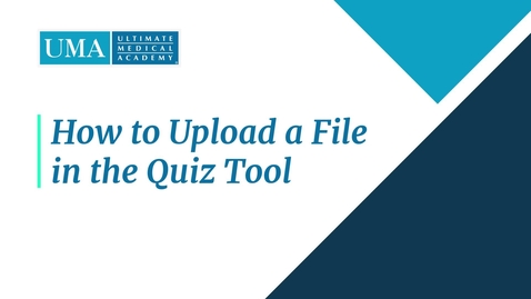 Thumbnail for Uploading a File in the Brightspace Quiz Tool