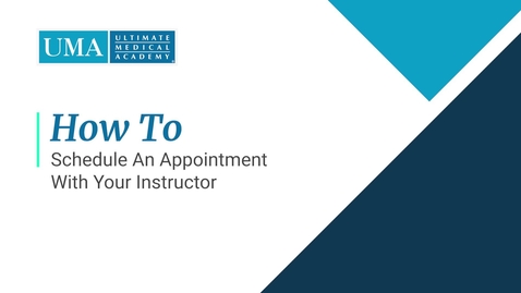 Thumbnail for How to schedule an appointment with your instructor