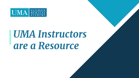 Thumbnail for UMA Instructors are a Resource