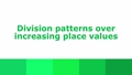 Thumbnail for Division patterns over increasing place values video