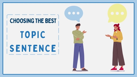 Choose the best topic sentence
