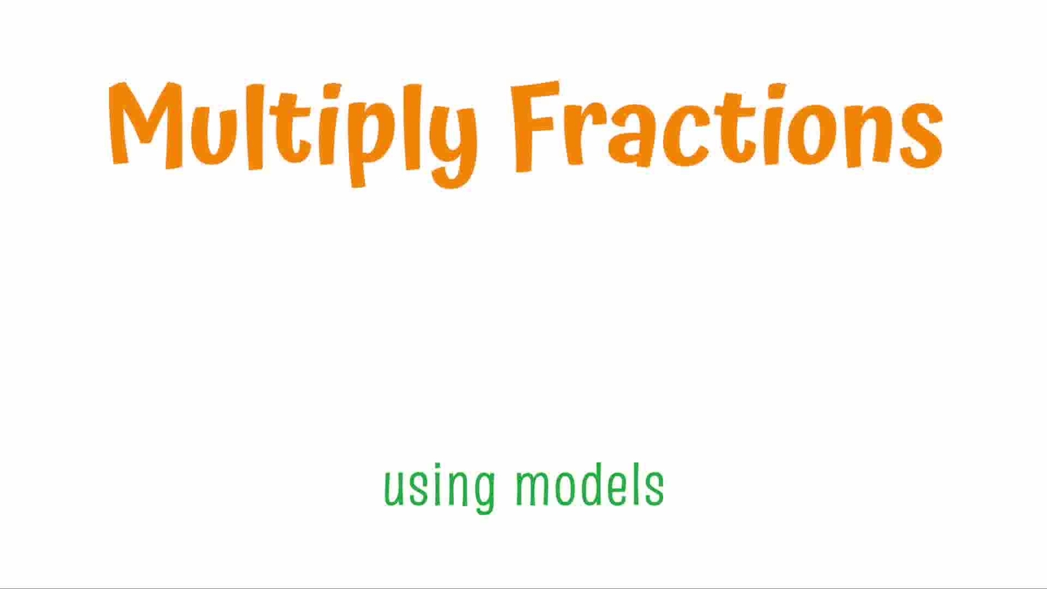 Multiply two unit fractions using models