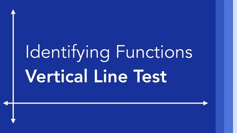 Identify functions: vertical line test