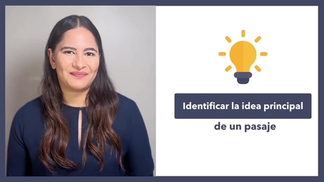 Encontrar la idea principal de un pasaje