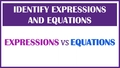 Thumbnail for Identify expressions and equations video