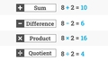 Thumbnail for Find two numbers based on sum, difference, product, and quotient video
