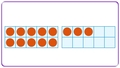 Thumbnail for Make and take apart teen numbers with models: addition sentences video