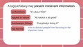Thumbnail for Classify logical fallacies video