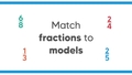Thumbnail for Match fractions to models video