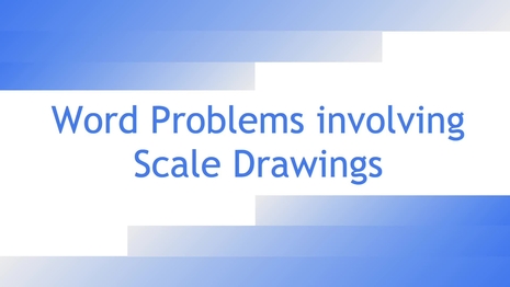 Scale drawings: word problems